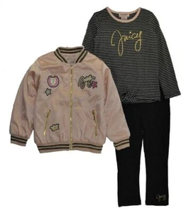Juicy Couture Girls Rose Jacket 3pc Set Size 2T 3T 4T 4 5 6 6X - Picture 1 of 1