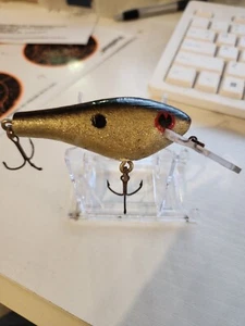 SEÑUELO DE PESCA VINTAGE POES MADERA BUCEO PROFUNDO CRANKBAIT - Imagen 1 de 7