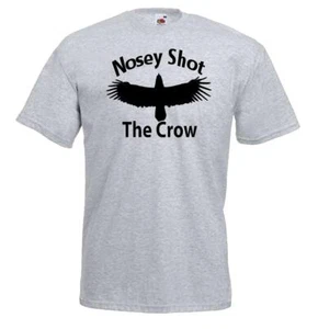 Nosey Shot The Crow Farmer Jim British Brassic Comedy TV Unisex Grey T-Shirt - Picture 1 of 8