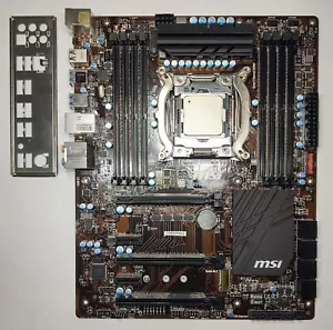 MSI X99A RAIDER X99 DDR4 ATX Motherboard W/ INTEL CORE i7-6800K CPU - Picture 1 of 5