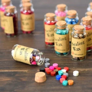 Wax Sealing Beads In Bottle Letters Stamp Seal Melting Wedding Envelope UK - Picture 1 of 32
