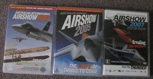 AUSTRALIAN INTERNATIONAL AIRSHOW -3 x DVDS (3 DISCS) - 2003, 2005 & 2007 - PAL - Picture 1 of 2