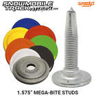 Woody's 1.575" Mega-Bite Studs, + Any Color Backers Snowmobile Stud Package