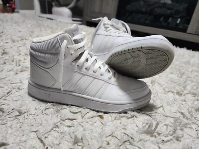 Shoes adidas Hoops Mid Leather Men's Trainers - White Mens Size 10.5 - Image 1 of 4