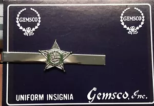 Florida Sheriff Green Seal Jewelry Tie Bar Clip Silver Tac Star Pin - Picture 1 of 4