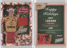 2017 Black Friday Happy Holidays Santa Hat Relics Cracked Ice /25 Joey Logano