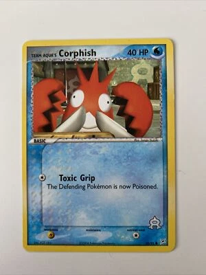 Team Aqua's Corphish Pokemon Card Magma vs Aqua 50/95 common non-holo (8) - Image 1 of 2