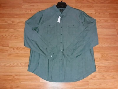 Men's Dress Shirt Size XXL Structure New Tag color olive green/forest green  - Image 1 of 4