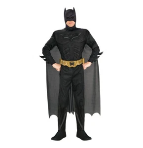 Batman Dark Knight Rises Deluxe Costume Offical License Batman Costume Supehero - Picture 1 of 1