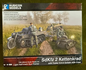 Rubicon 1/56 28mm Sd.Kfz 2 Kettenkrad with Goliath MIB  [42/004] - Picture 1 of 2