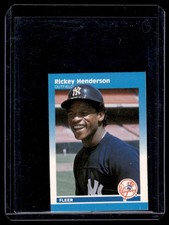 1987 Fleer Rickey Henderson New York Mets #52 Small Card Mini
