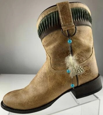 Botas occidentales de cuero indio STETSON Kai-ita para mujer 8,5 marrón cuello retorcido Foto 1 de 4