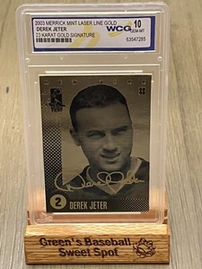 2003 Merrick Mint 23K Derek Jeter Signature Series WCG Gem-Mint 10 NY Yankees - Picture 1 of 3