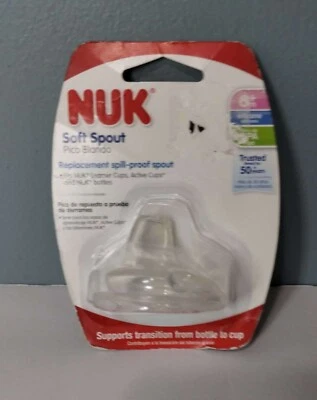 NUK Replacement Soft Silicone Spout 6 Months+ (For Learner & Active Cups) New - Image 1 of 2