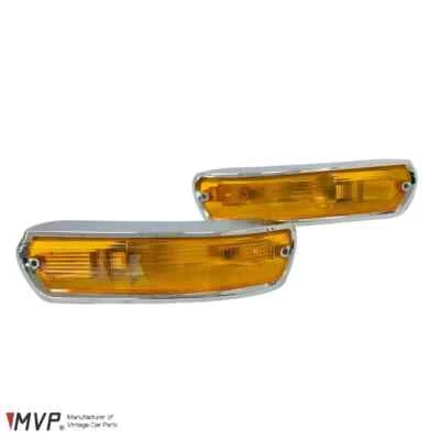 Juego de intermitentes ámbar plano MVP BMW 2002 (DERECHA+IZQUIERDA), con marca E+ SAE, 63138454102+3 Foto 1 de 3