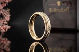 Wellendorff Ring Memoire Brillant Julia Diamant Drehring Gelbgold 52 OVP Schmuck - Bild 1 von 14