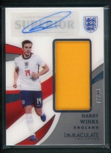 2021 HARRY WINKS 72/99 AUTO JERSEY PANINI IMMACULATE COLLECTION SUPERIOR (read)