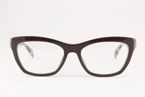 Authentic Prada VPR 14Q DHO-1O1 53mm Brown Tortoise Cat Eye Glasses Frames Italy - Picture 1 of 7
