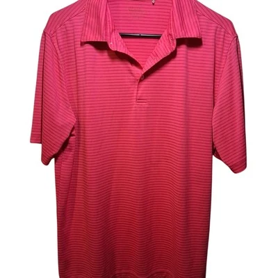 Polo de golf Walter Hagen - Micro rayas rosa intenso | Talla M Foto 1 de 4