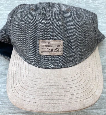 Gorra de baile H&M marrón gris tostado con ala de gamuza tostada ajustable SnapBack talla única Foto 1 de 4