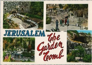 Jerusalem Jordon The Garden Tomb Continental Chrome Postcard - Picture 1 of 2