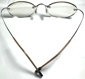 Gafas Marchon Airlock 720 ovaladas sin montura marrón 140 marco ligero de titanio - Imagen 1 de 6