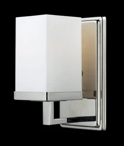 Tidal 1-Light Bathroom Vanity Light In Chrome - Picture 1 of 1