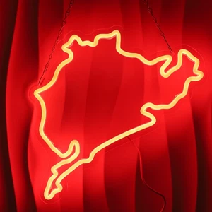 Insegna Neon Pista da Corsa Luce LED Dimmerabile Neon Strada Pista da Corsa Decorazione Parete Regalo... - Foto 1 di 6