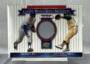 2002 World Series Heroes Classic Match-Ups Catfish Hunter Tom Seaver #MU73 HOF - Picture 1 of 6