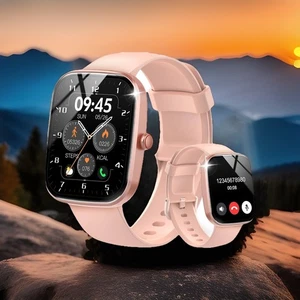 Smart Watch Fitness Tracker with Dial Calls Speaker 1.91" TFT-Touch Screen Heart - Picture 1 of 7