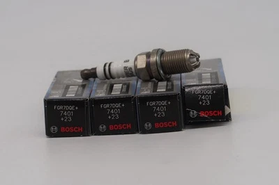 Spark Plugs Set 4x fits AUDI A8 D2, D3 3.7 98 to 06 Bosch FGR7DQE+ 101905616 - Image 1 of 3
