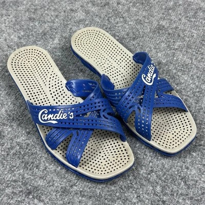Sandálias femininas vintage Candies Jelly Slide 7-7.5 azul 38-39 Itália piscina anos 90 Y2K - Imagem 1 de 4