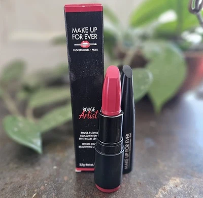 Make Up For Ever CHERRY MUSE 406 Rouge Artist Intense Color Lipstick .09 oz NIB! - Image 1 of 4