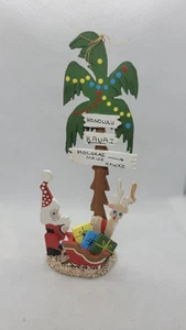 Emgee Holz Weihnachtsschmuck Palme Weihnachtsschlitten Rentier Hawaii - Bild 1 von 5