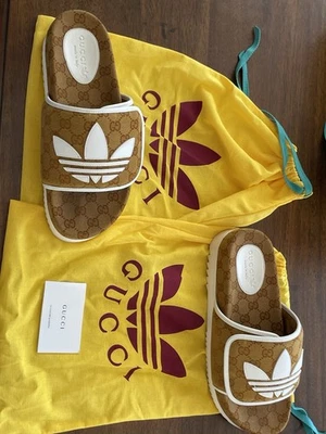 Adidas’s Gucci Monograma Slide Mesa Talla UK 12 Foto 1 de 4