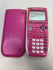 Texas Instruments Graphing Calculator TI-84 Plus Silver Edition Pink - Picture 1 of 6