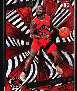 2024-25 Panini Revolution Red Swirl Jamal Shead Toronto Raptors #101 - Picture 1 of 2