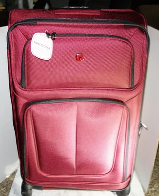 SwissGear Sion Softside Expandable Luggage Large 29/28" Spinner Wheels, Burgundy - Image 1 of 4