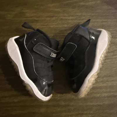 Nike Air Jordan 11 ретро TD пространства джем ребенка ясельного возраста 378040-003 размер 4C без коробки - Изображение 1 из 4