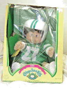 Vintage 1985 Cabbage Patch Kids #27 Xavier Football Player INCOMPLETE OPEN BOX - Picture 1 of 23