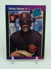 Lot 3 Sandy Alomar Jr. RC 1989 Donruss Fleer Topps Rookie Cards Mint