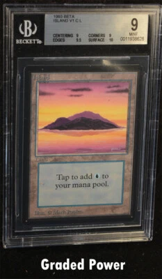 BGS Beta Island v1  9 QUAD++ Magic Beckett Graded MTG - Image 1 of 2