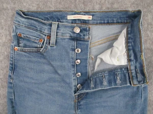 Levis Jeans Womens 28 Blue Denim Ribcage Bootcut Medium Wash Western 26x28 - Picture 1 of 23