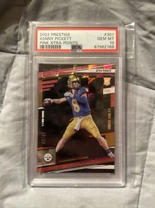 2022 Prestige Xtra Points Pink #301 Kenny Pickett Rookie RC PSA 10 Steelers 9/50 - Picture 1 of 3