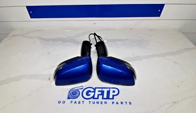 JUEGO DE ESPEJOS RETROVISORES LATERALES TÉRMICOS 15-21 SUBARU WRX STI OEM LH RH WRB AZUL Foto 1 de 4