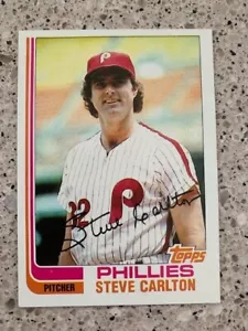 STEVE CARLTON PHILADELPHIA PHILLIES 1982 TOPPS KARTE #480 - Bild 1 von 1