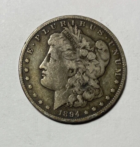 1894-O Morgan Silver Dollar Nice Original Fine VALUE PRICED Cover