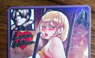 Resident Evil 4, Ashley, Leon Edition, Custom Art Card, Sexy, Waifu, Double Side