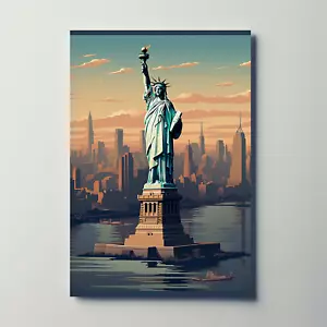 New York Liberty Vintage Travel Poster - Picture 1 of 28