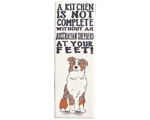 Roter Merle Australian Shepherd Hund Kunst Magnet Geschenk Sammlerstück Küche Deko - Bild 1 von 12